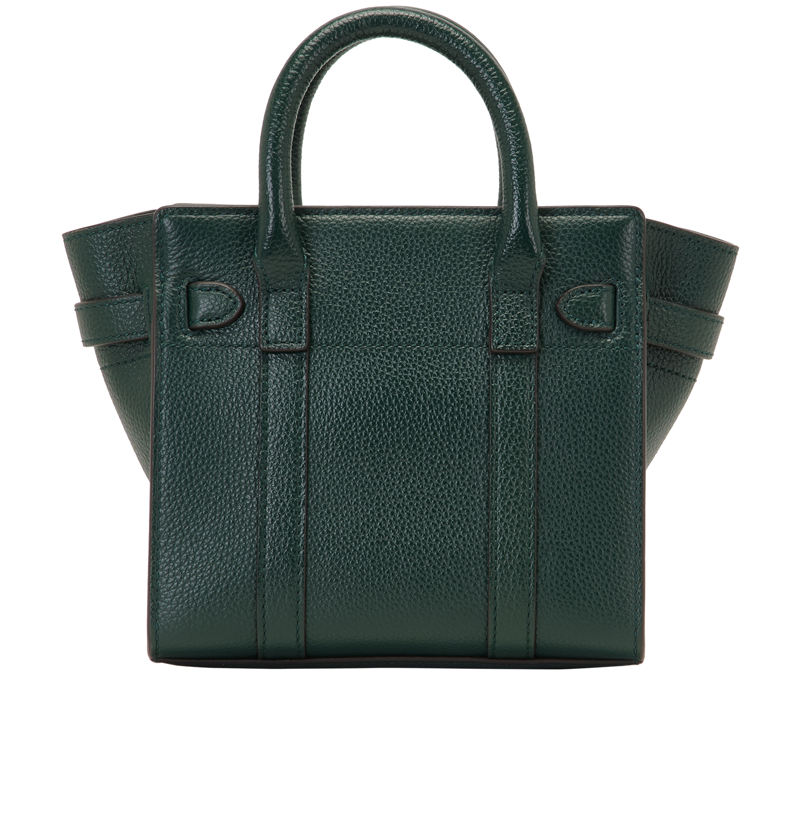 Micro Zip Bayswater, &pound;595, Handbags, Green, Leather, Back view